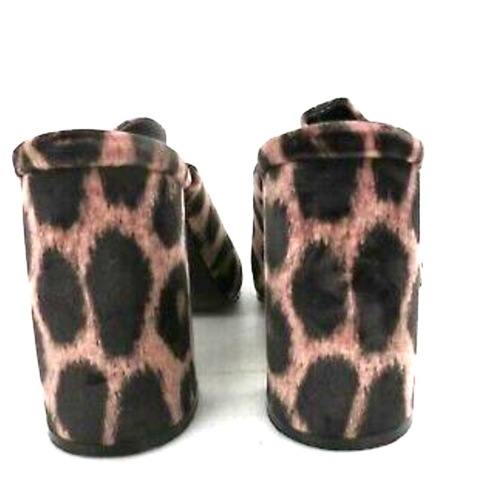 Stella McCartney New Leopard Print Mules EU 6.5 Heels Flats Slides Sandals Clogs - Picture 7 of 9